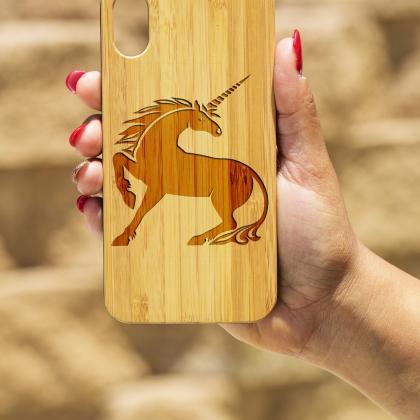 Unicorn IPhone X Case, Engraved Iph..
