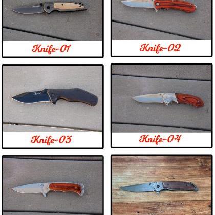 Personalize hunting knife with box,..