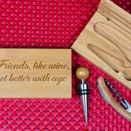 Engraved Wine opener set, Personali..