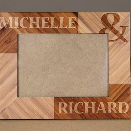 Custom Leather Picture Frame, Engra..