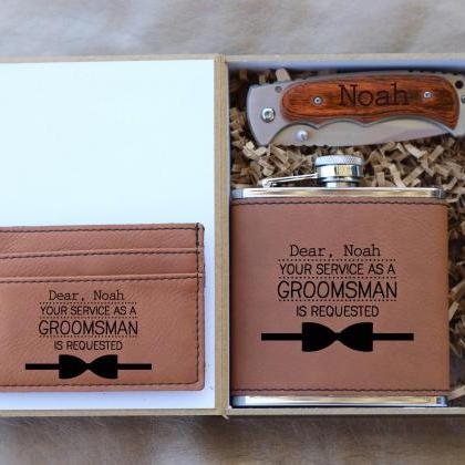 Will you be my Groomsman gift set,P..