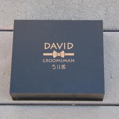 Engraved Groomsman Flask Gift Set, ..
