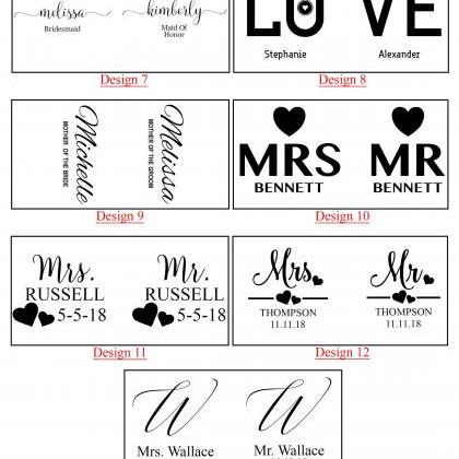 mr and mrs shot glasses,customize s..