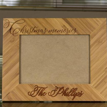 Custom Picture Frame, Engraved Photo Frame, Wooden..