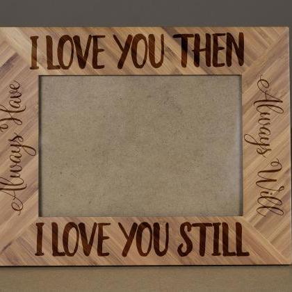 I Love You Picture Frame,engraved Photo Frame,..
