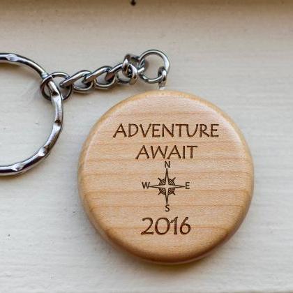 Personalized Key chain, Adventure a..