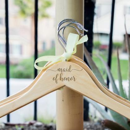 Customize maid of honor hangers for..
