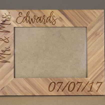 Custom Leather Picture Frame, Engra..