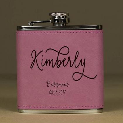 Personalized Flask, Flask For Bride..