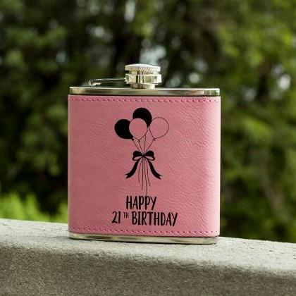 Personalized Flask,Birthday Flask, ..