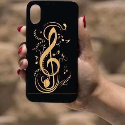 Music Notes IPhone X Case, Engraved..