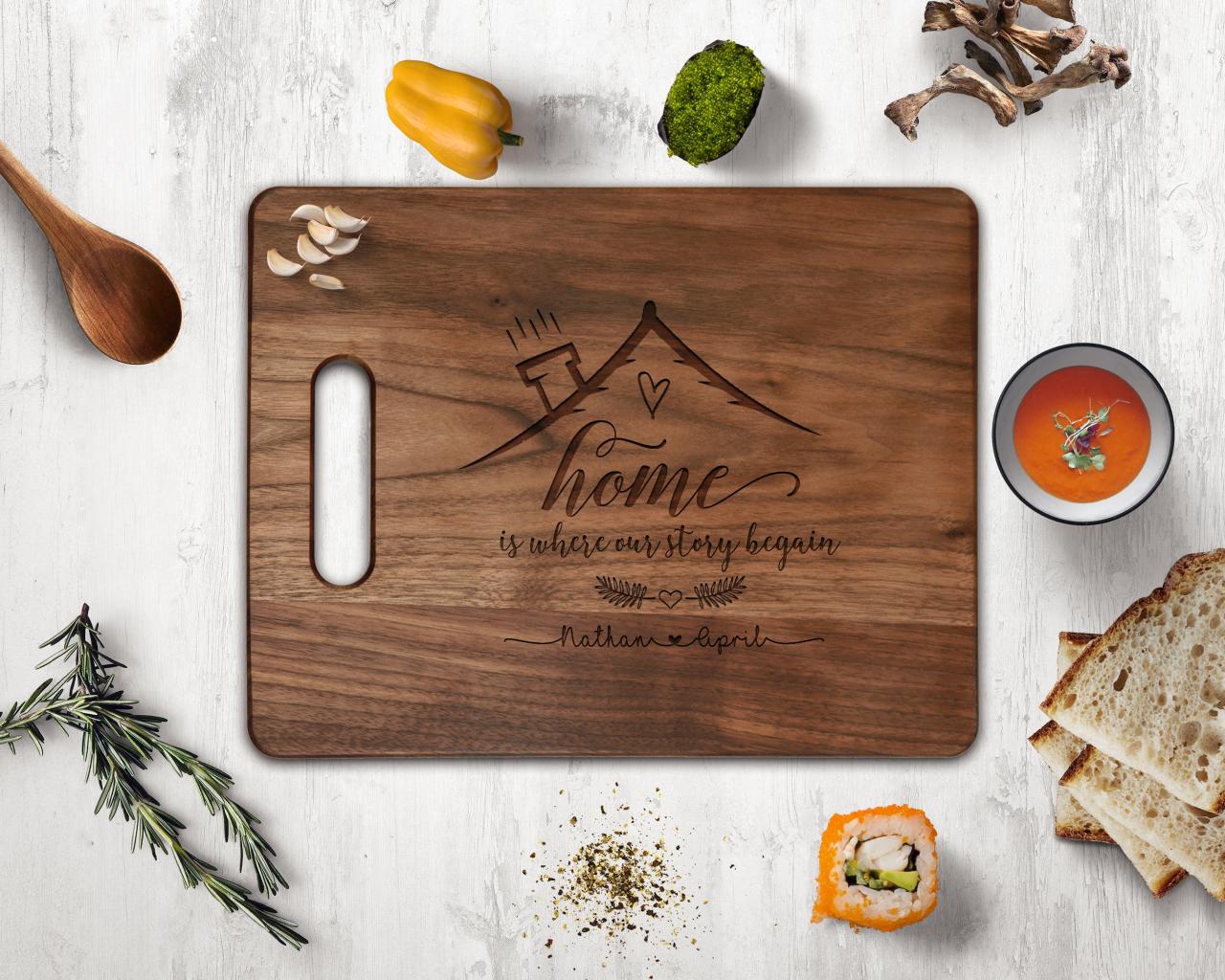 Housewarming Gift Personalized Cutting Board New Home Gift Cutting