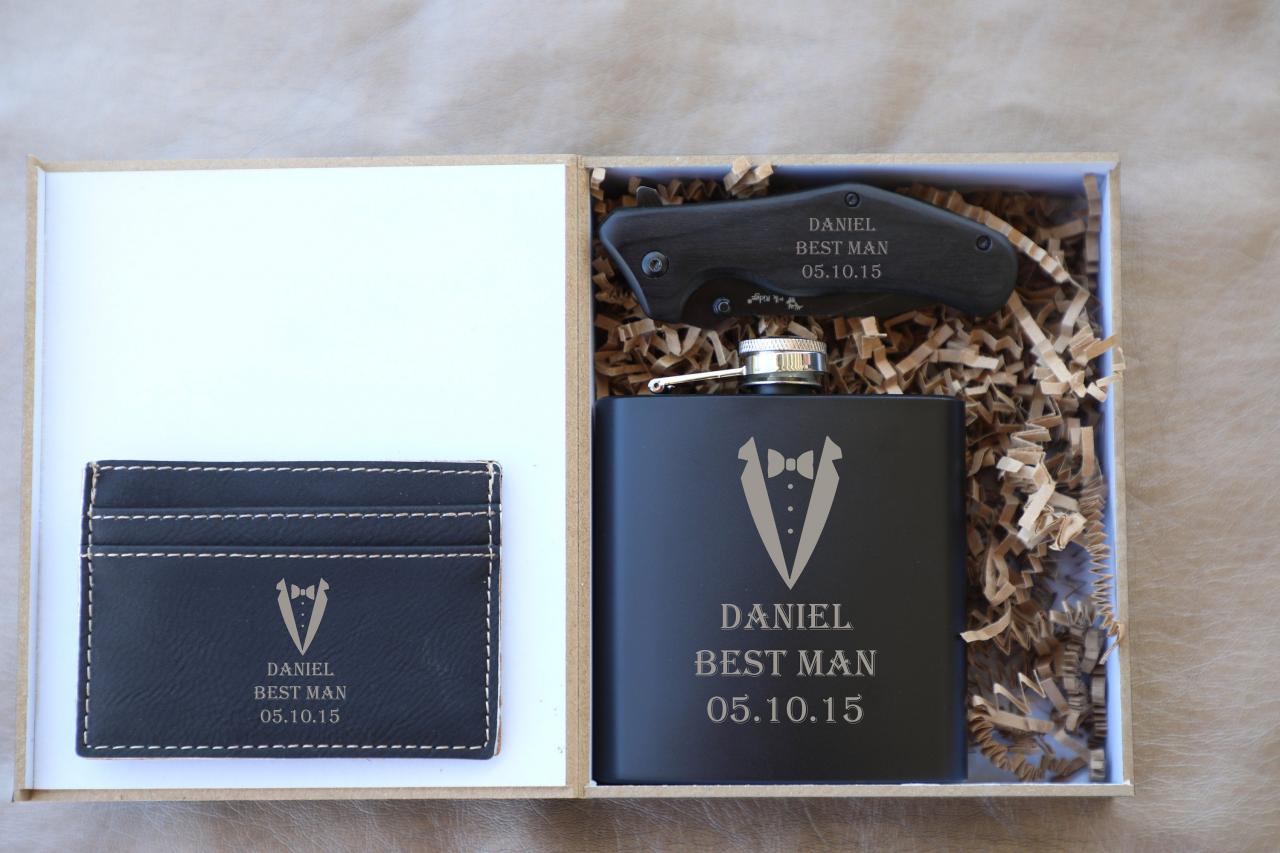 Best Man Gift set, Groomsman Gift box,Engraved Gift set,Personalized Groomsman Gift,Father of the bride box set,Father of the groom box set,