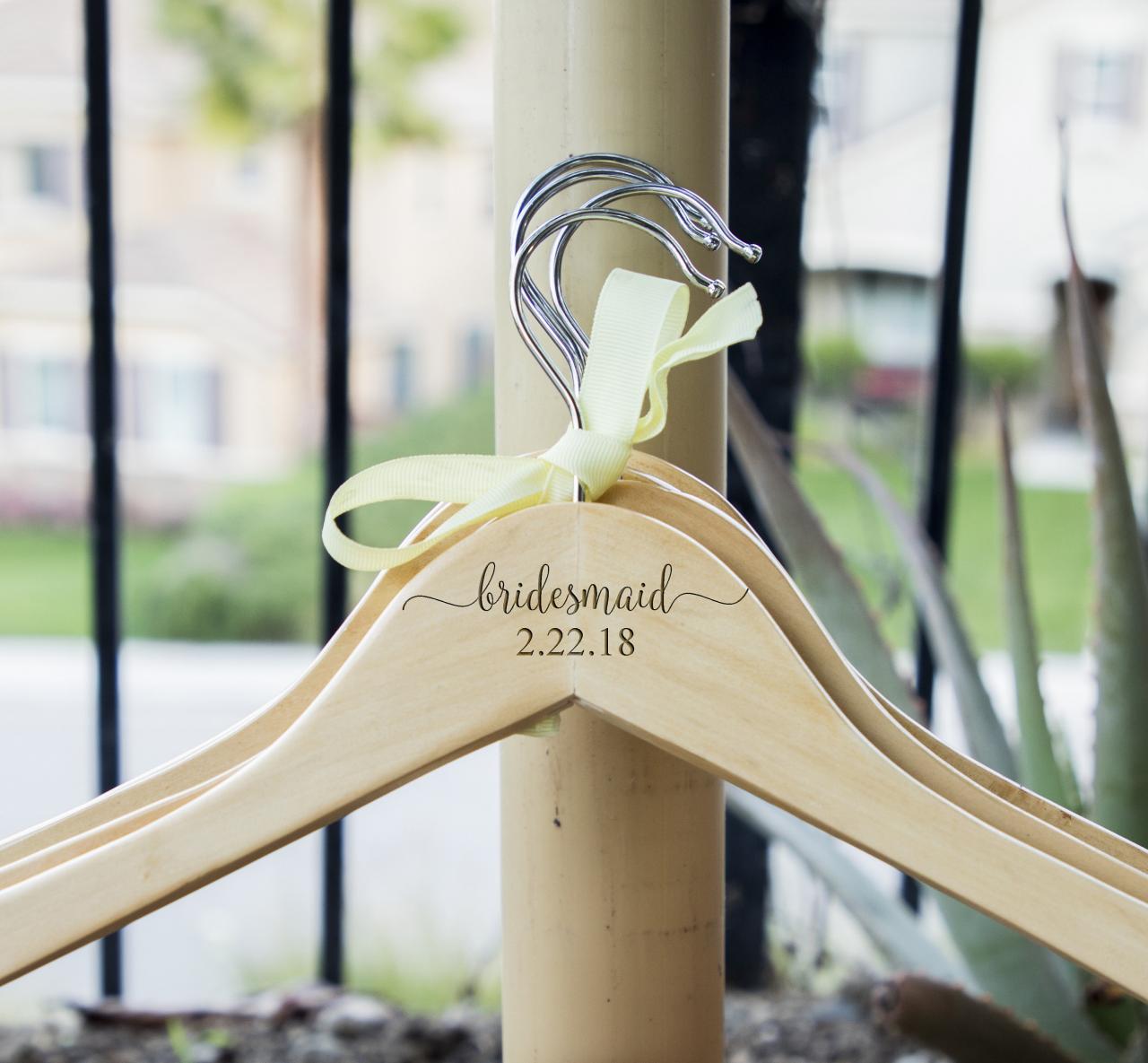 Bridesmaid Hangers For Wedding Personalize Bridesmaid Hangers
