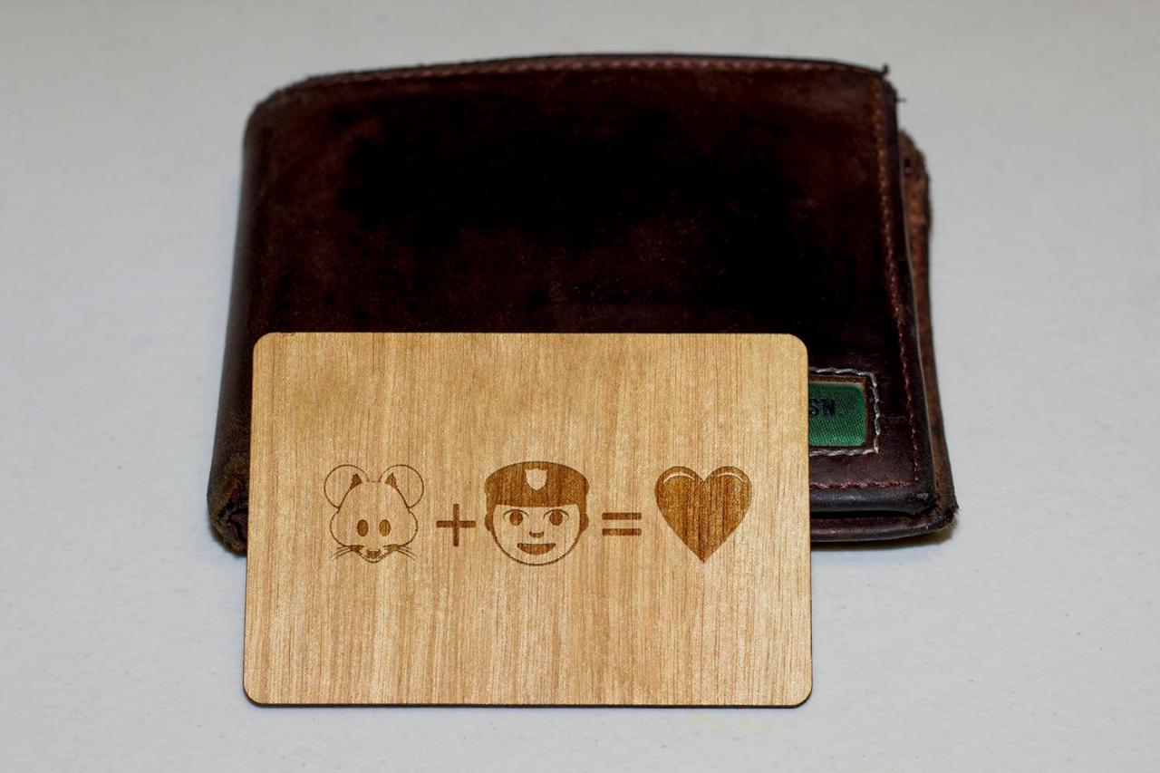 wooden wallet insert, customized wallet insert, custom wallet card, Wood Wallet, Funny Wooden Wallet Insert Card , Christmas gift