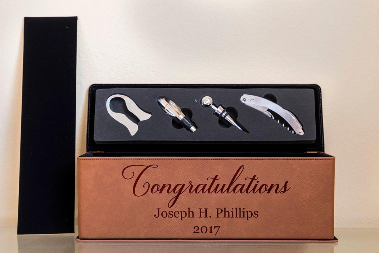 Congratulation Wine Box - Graduation Wine Box - Wedding Wine Box - Wedding Gift For Couple - Wine Box Ceremony - WineBox- Customize box