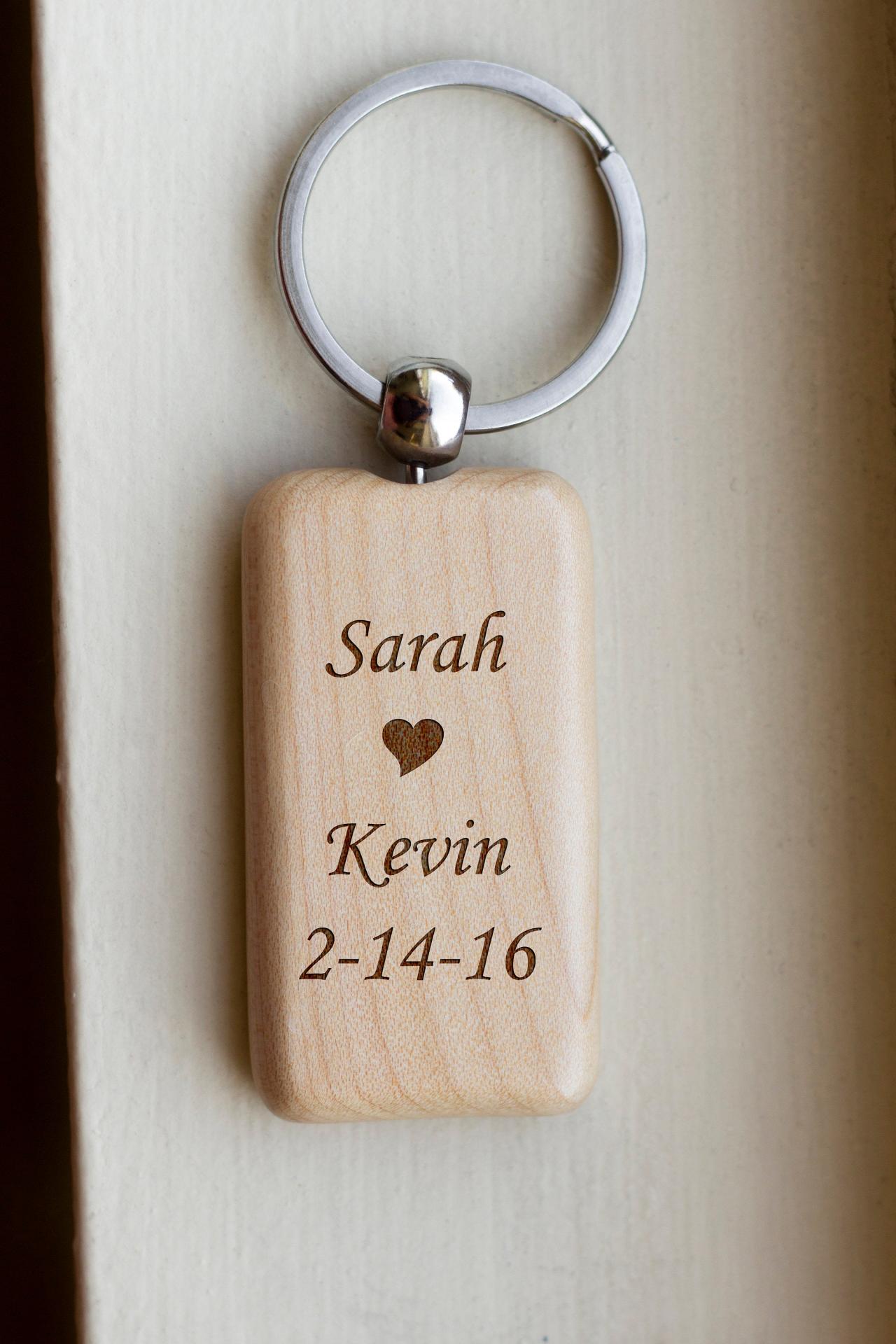 Personalize Key chain, Name key chain, love key chain,custom key chain, wood Engrave key chain, gift for Couple, Gift for BFF