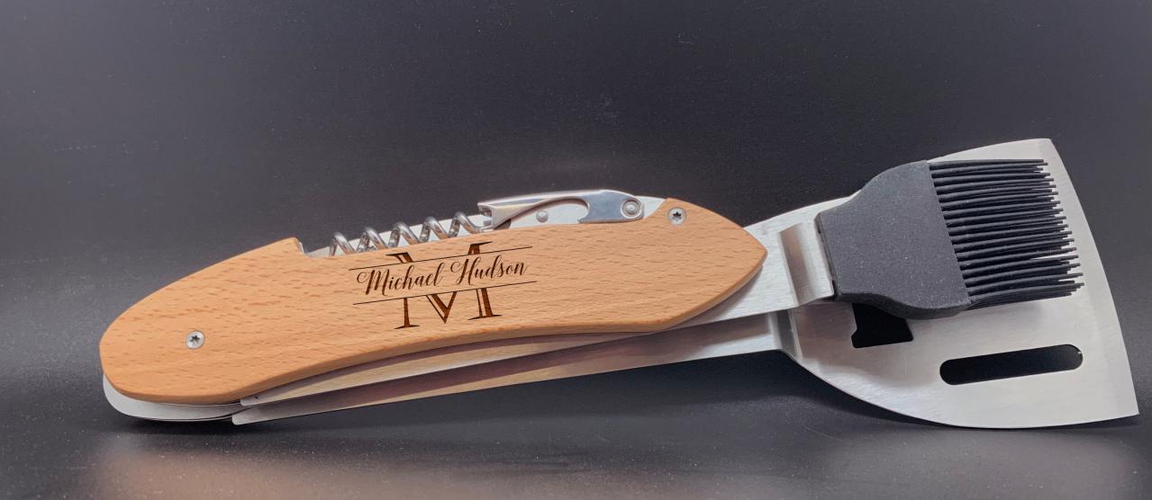 Personalized Bbq Set, Personalized Bbq Tool Set, Unique Bbq Grill Set,barbecue Master Engraved Barbecue Set, Personalized Grill Set
