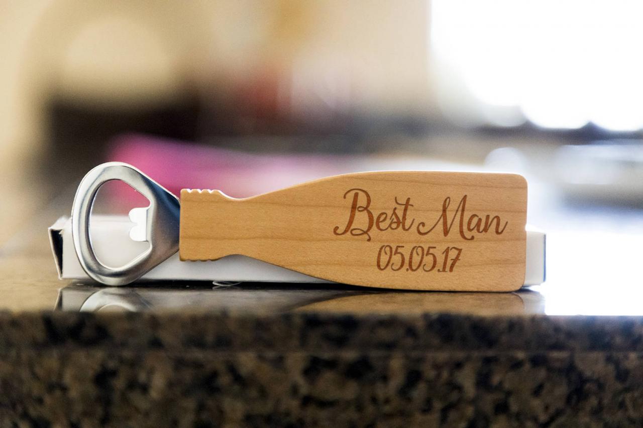 Best Man Bottle Opener- Custom Corkscrew-engraved Wine Bottle Opener-wedding Party Gift-monogram Bottle Opener-personalize Opener