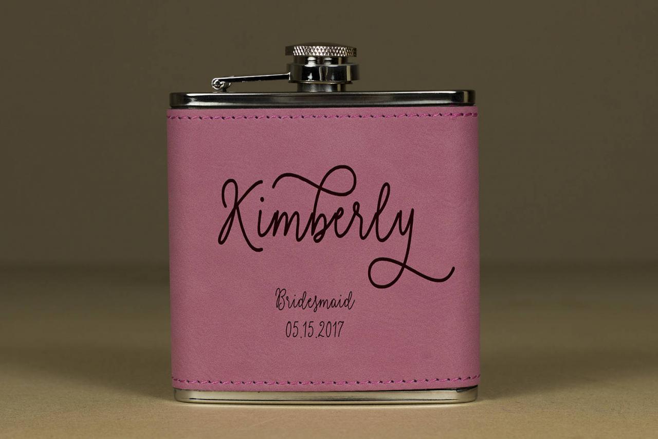 Personalized Flask, Flask For Bridesmaid, Maid of Honor Flask, Gift for Bridesmaid, Gifts for Her, Birthday Gift,Bridesmaid Flask,Hip Flask