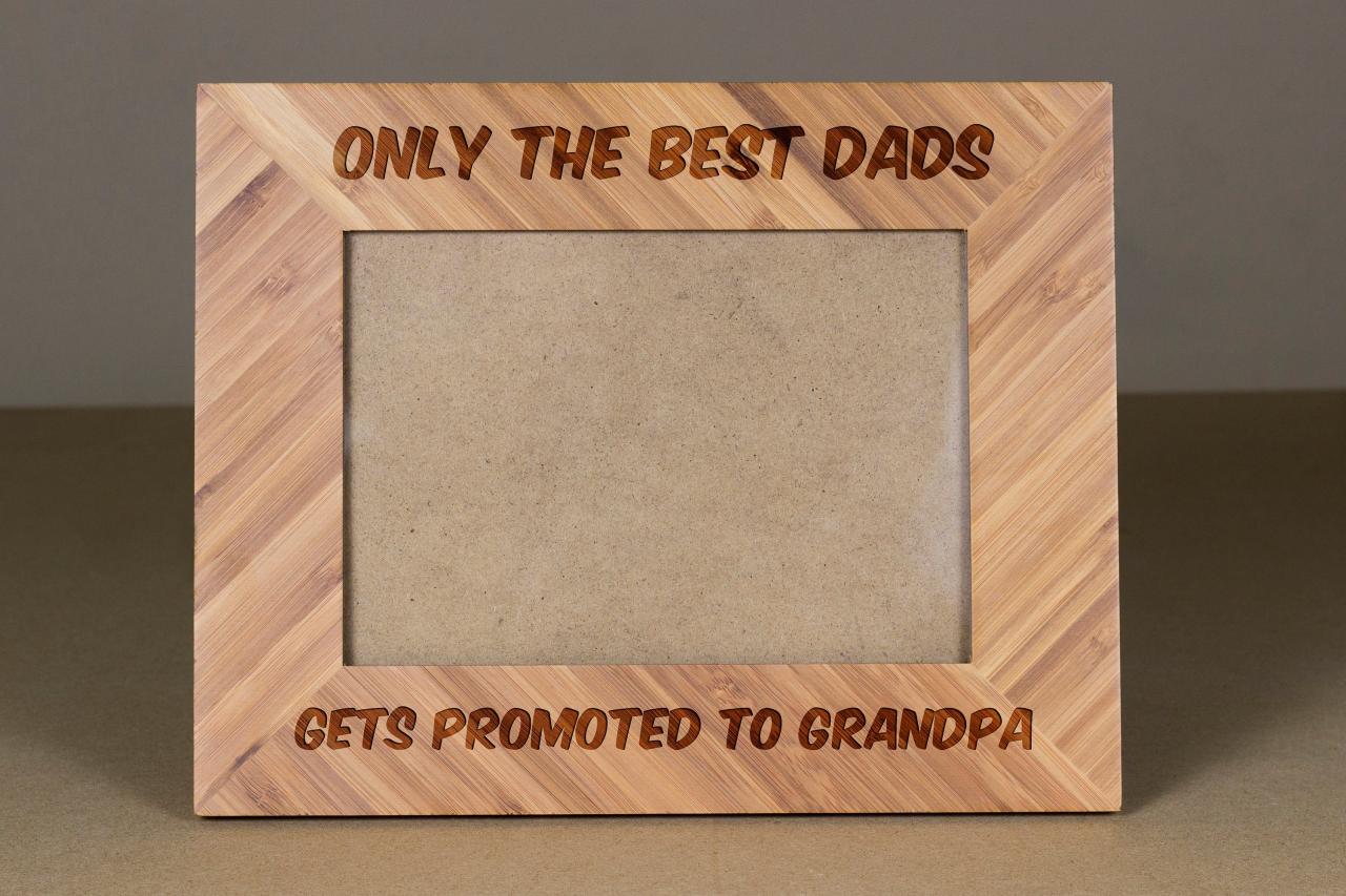 Grandpa frame,Leather frame 4x6,Custom Picture Frame,Engrave Photo Frame,Granddad Frame,gift for dad,Gift for him