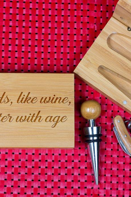 Engraved Wine opener set, Personalized Cork screw Set, Friends Engraved Wine Opener set, Wine Party Favor, Christmas Gift