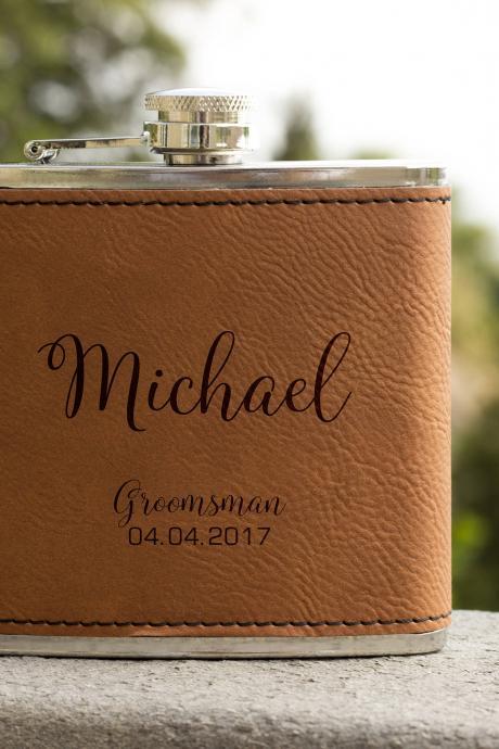 Personalized Flask, Wedding Flask, Groomsman Flask, Gift For Wedding, Gifts For Him, Birthday Gift, Best Man Gift, Hip Flask