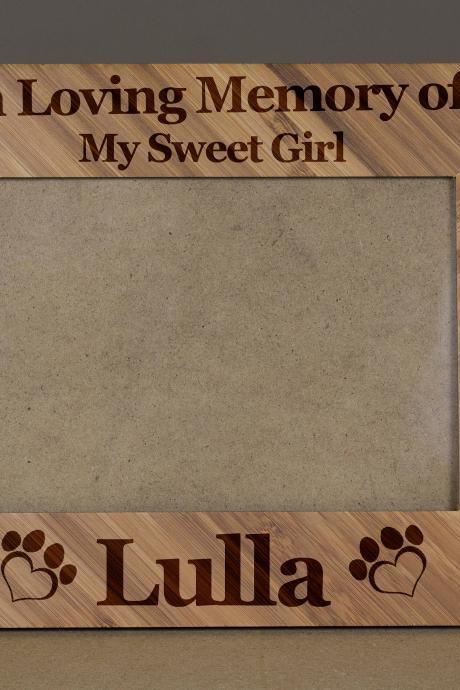 Doggy Picture Frame, Engraved Photo Frame, Wooden Photo Frame, Wedding Frame,wedding Gift, Wedding Favor,custom Wooden Frame, Best Friend