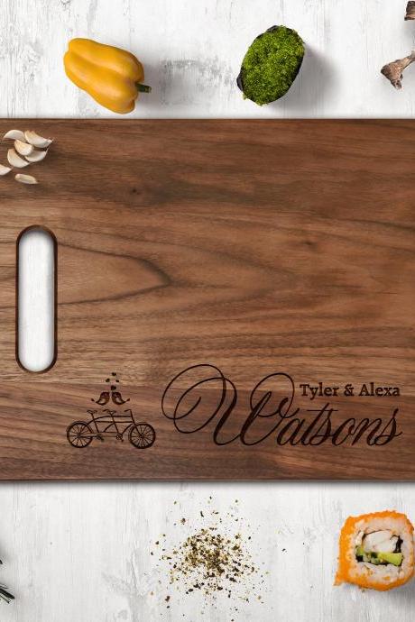 Customize walnut Cutting board,wedding gift,newlyweds gift board,Couple Walnut cutting board,Kitchen Decor,Housewarming Gift,Engraved board
