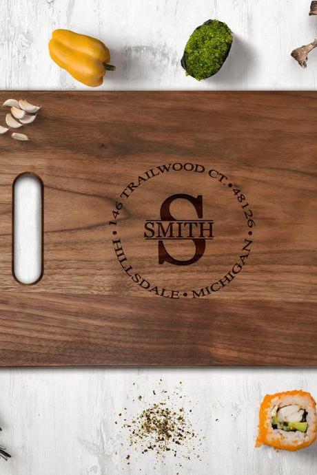 Realtor Cutting board, new house owner gift,newly weds gift board,Couple Walnut cutting board, Wedding Gift, Kitchen Decor,Housewarming Gift
