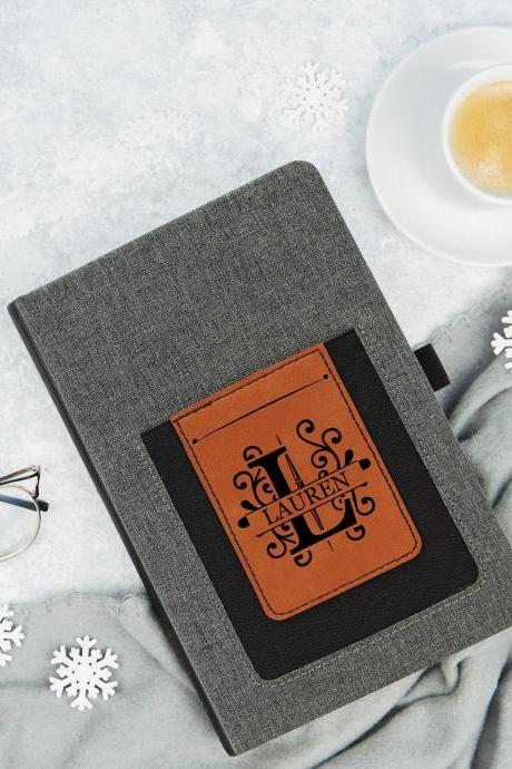 Personalized Leather Journal, Monogram Journal, Initial Design Engraved Journal Book, Wedding Journal, Travel Journal,minimalist Journal