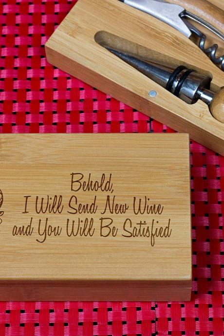 Engraved Wine Opener Set, Personalized Cork Screw Set, Funny Saying Engraved Wine Opener Set, Wine Party Favor, Christmas Gift