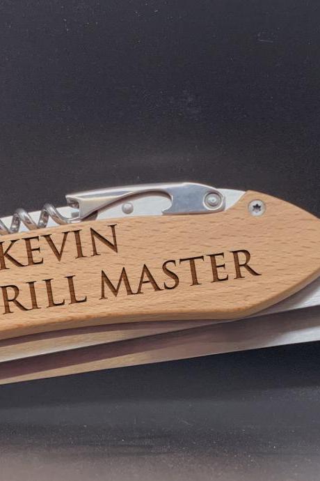 The Grill master BBQ Tool Set,Personalized BBQ tool set, Unique BBQ Grill Set,Barbecue Master Engraved Barbecue Set, personalized grill set