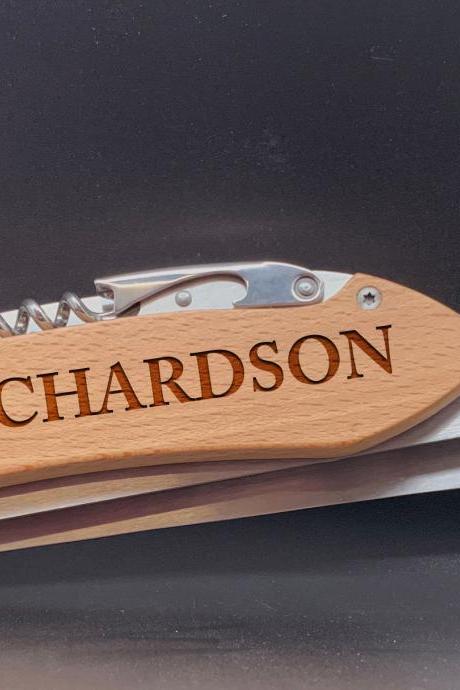 Last Name Engraved BBQ Set, Personalized BBQ tool set, Gift for Grandpa, personalized grill set for Dad, Father's Day Gift, Gift for Dad
