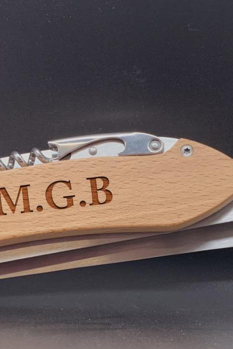 Initial Engraved BBQ Set, Personalized BBQ tool set, Gift for Grandpa, personalized grill set for Dad, Father's Day Gift, Gift for Dad