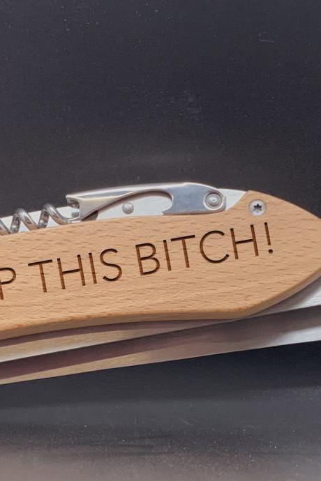 Lets Flip this Bitch BBQ Set, Personalized BBQ tool set, Gift for Grandpa, personalized grill set for Dad, Father's Day Gift, Gift for Dad