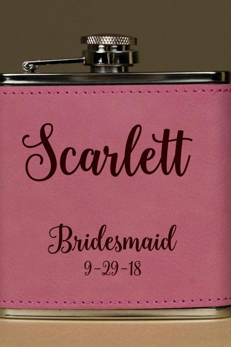 Personalized Flask, Wedding Flask, Maid of Honor Flask, Flask For Bridesmaid, Gifts for Her, Birthday Gift,Bridesmaid Flask,Hip Flask