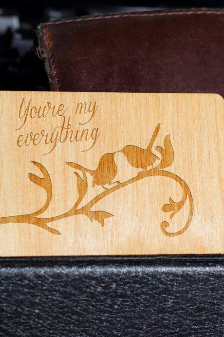 Wooden Wallet insert, Customized Wallet Insert, Wooden Wallet Insert Gift, Custom Engraved, Wooden Wallet Insert Card, Custom Engraved