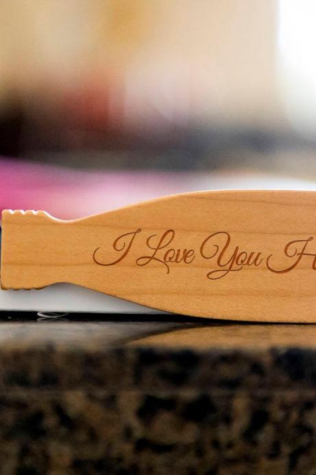 I Love You bottle opener- custom corkscrew-Engraved wine bottle opener-wedding party gift-monogram bottle opener-personalize opener