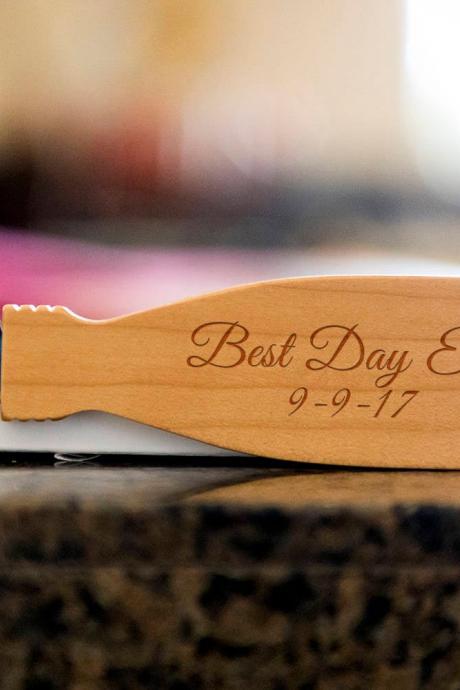 Best Day ever bottle opener- custom corkscrew-Engraved wine bottle opener-wedding party gift-monogram bottle opener-personalize opener