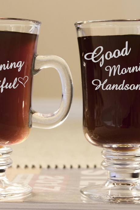Good Morning Mug, Personalize Coffee Mug,custom Tea Mug,etched Coffee Mug, Beautiful Gift For Her, Custom Quote,engraved Tea Cup