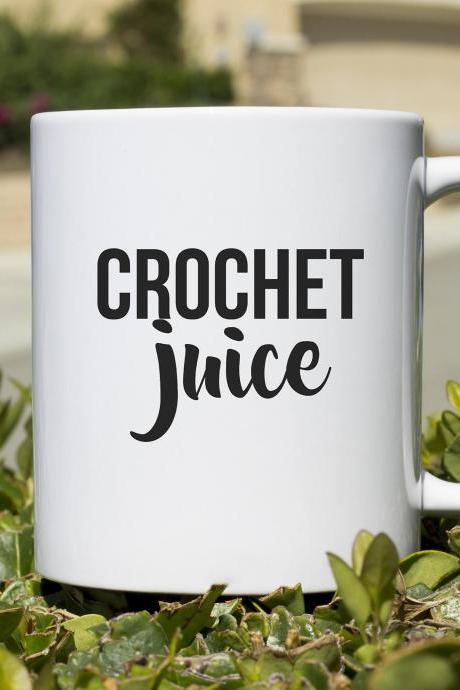 Crochet Juice Coffee Mug, Funny Mug, Gift For Her, Novelty Mug, Gift , Unique Mug, Coffee Mug Gift,funny Coffee Cup