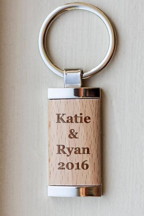 Personalize Key chain, Name key chain, love key chain,custom key chain, wood Engrave key chain, gift for Couple, Gift for newly weds