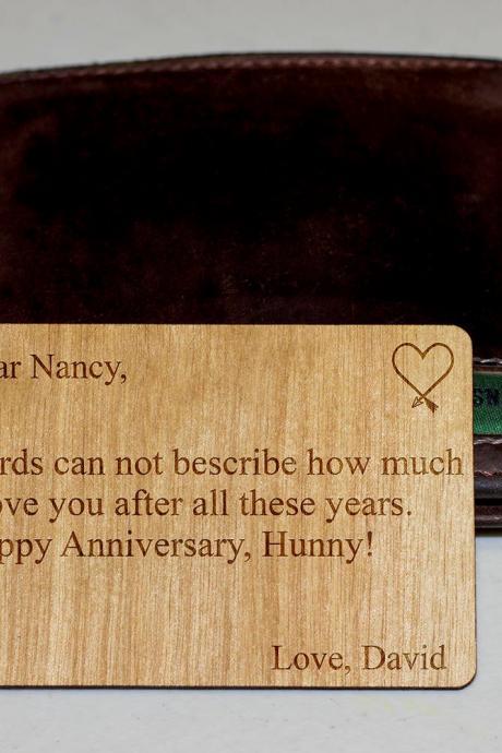Wooden Wallet Insert, Customized Wallet Insert, Custom Wallet Card, Wood Wallet, Personalize Wooden Wallet Insert Card , Christmas Gift