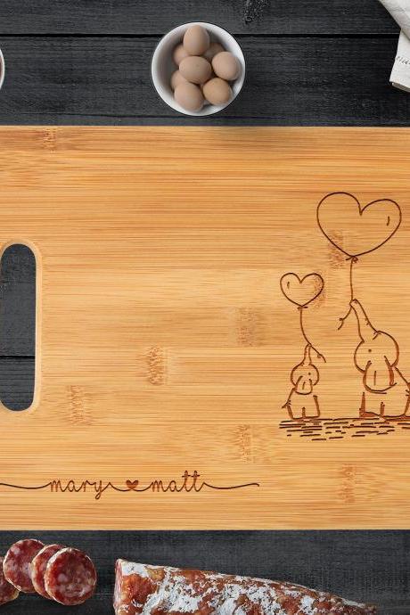 Personalized Mother's Day Cutting Board, Thank You Mom Cutting Board, Wedding Bridal Shower Gift for Mom and Mother-In-Law, Birthday Present