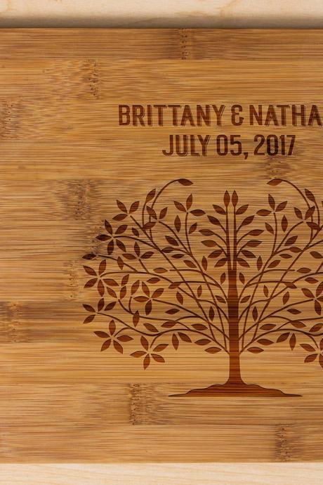 Personalized Cutting Board, Wedding Gift, Kitchen Decor, Housewarming Gift, His &amp;amp; Her Name Engraved Cutting Board, Chopping Board