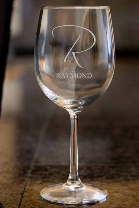 Custom Name Wine Glass,personalize Wine Glass,engraved Wine Glass, Etched Wine Glass,wedding Gift,bachelor Party,wedding Favor, Anniversary