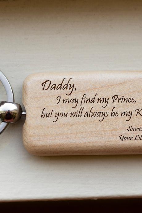 Personalized Key chain,Father;s day key chain, love key chain, round key chain, wood Engrave key chain, Gift for Father, gift for dad