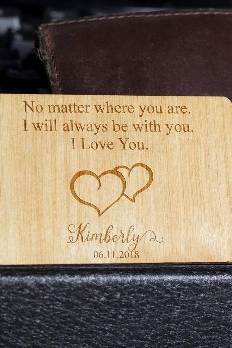 Wooden Wallet Insert, Customized Wallet Insert, Custom Wallet Card, Wood Wallet, Wooden Wallet Insert Card, Wooden Wallet Insert Gift
