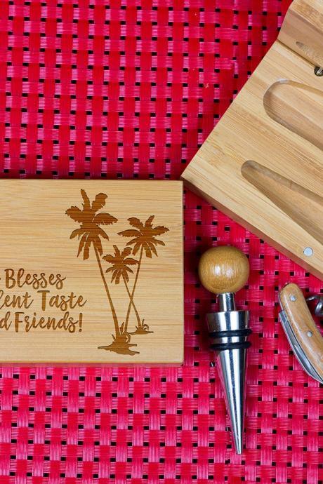 Engraved Wine opener set, Personalized Cork screw Set, Blesses Engraved Wine Opener set, Wine Party Favor, Christmas Gift.